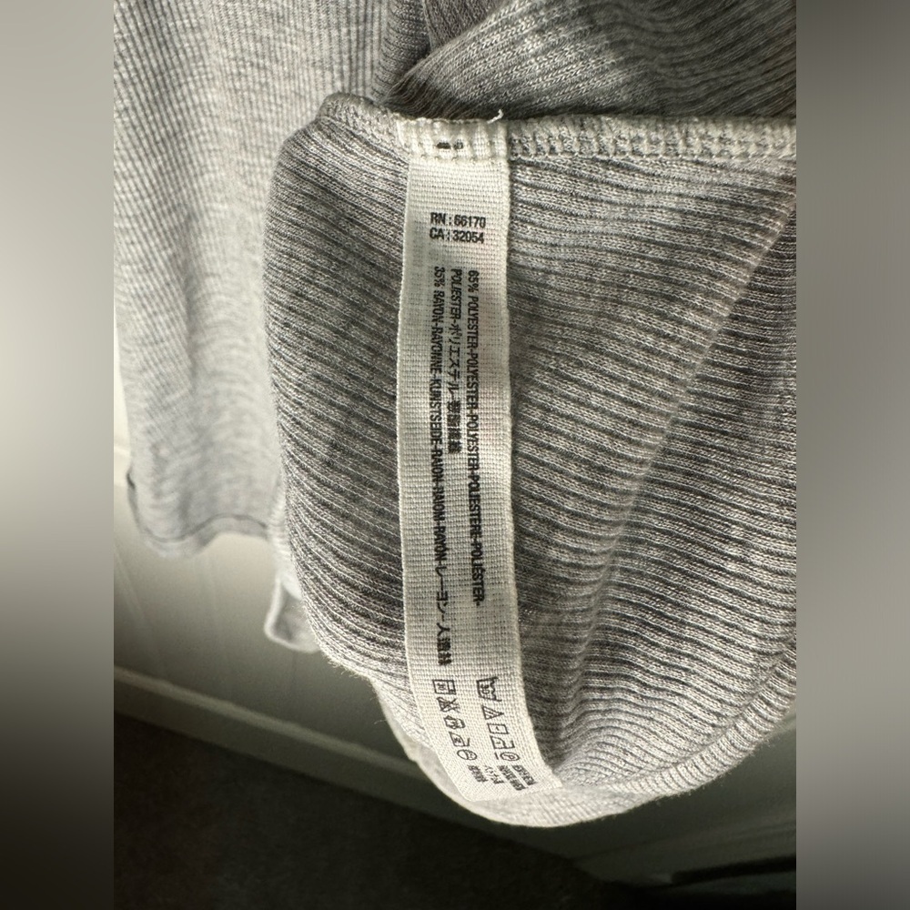 Free People Intimately Gray Ribbed Turtle Neck Tank Top - Picture 3 of 5